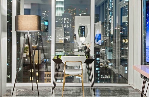 Vernon Apartment | Explore Downtown LA from a City View High-Rise Retreat