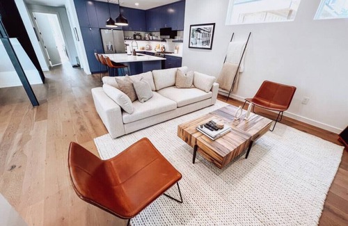 Holly House | Stylish Downtown Home with Hot Tub and Lake Views