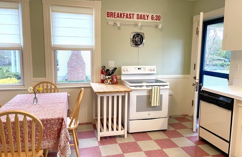Mystic House | Idyllic Downtown Mystic Home with Ocean View & Spa Amenities