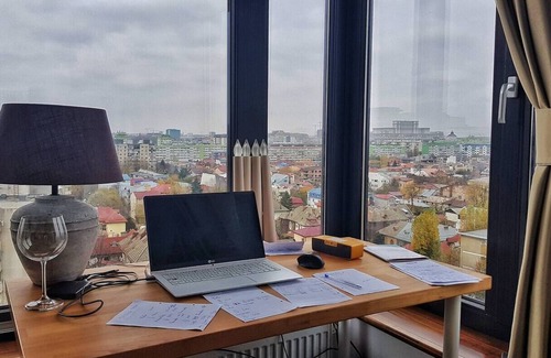 Bucharest Condo | Stylish Downtown Penthouse with Expansive Terrace