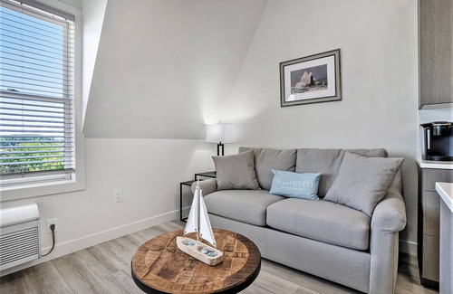 South Haven Condo | Exceptional Downtown Riverfront Condo Steps from Dining & Nightlife