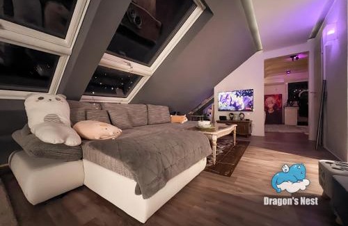 Schwaig bei Nuernberg Apartment | Discover Dragon’s Nest: Modern Attic Loft in Nuremberg