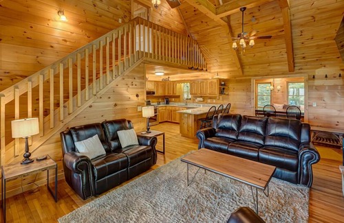 Blue Ridge Cabin | Unforgettable Mountain View Retreat with Hot Tub & Fire Pit