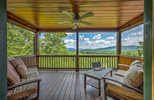 Blue Ridge Cabin | Unforgettable Mountain View Retreat with Hot Tub & Fire Pit