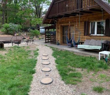 gmina Zabrodzie House | Tranquil Dream Forest Cabin with Ocean View & Pool