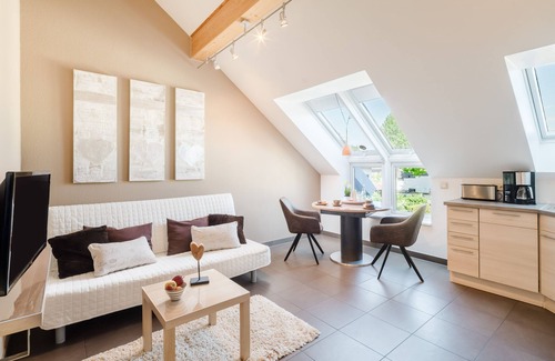 Bensheim Apartment | Experience the "Cappuccino" Suite in Wine Country Bliss