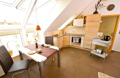 Bensheim Apartment | Experience the "Cappuccino" Suite in Wine Country Bliss