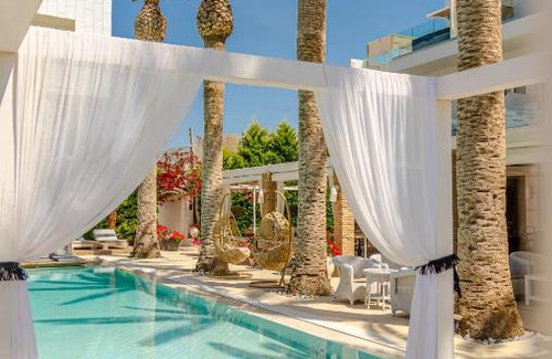 Malia Apartment | Experience Drossia Palms Hotel & Nisos Beach Suites Today