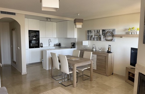 Castillo de Sabinillas Apartment | Family-Friendly Duguesa Fairways: Pool & Ocean Views Await