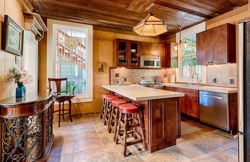 Cazadero House | Historic Duncans Mills with Valley Views & Hot Tub Access