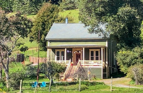 Cazadero House | Historic Duncans Mills with Valley Views & Hot Tub Access