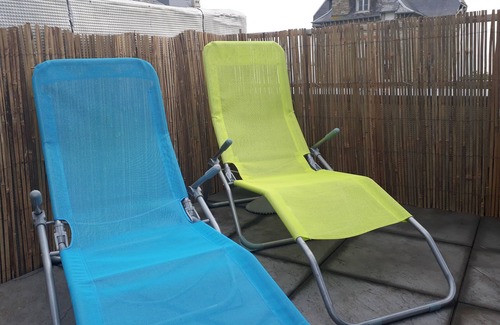 Saint-Cast-le-Guildo Apartment | Inviting Duplex Apartment with Sea View and Family Amenities