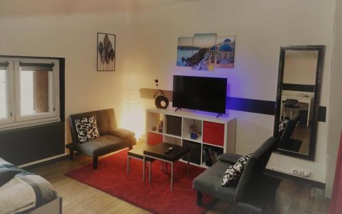 Lempdes Apartment | Stylish Duplex with Terrace and Family-Friendly Amenities