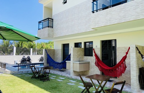 Sao Jose da Coroa Grande Apartment | Cozy Duplex Apartments with Sea View, Steps from the Beach