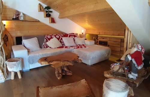Peone Apartment | Duplex VALBERG: Cozy Mountain View for 8 Guests