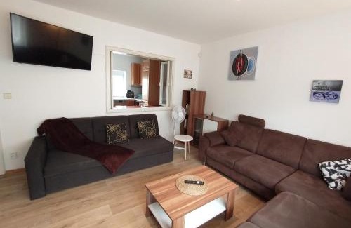 Prague 4 Apartment | Inviting Duplex with Garden, Pet and Child Friendly Amenities