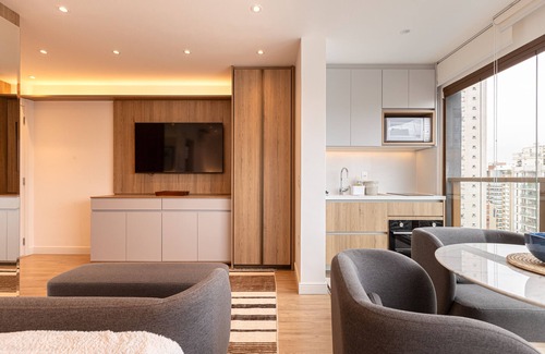 Vila Nova Conceicao Apartment | Inviting DVN - D'Oru Vila Nova Conceição with Pool & Kitchen