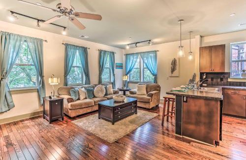 River District Apartment | Prime Dwtn Condo Steps from Wilmington Riverwalk & Spa