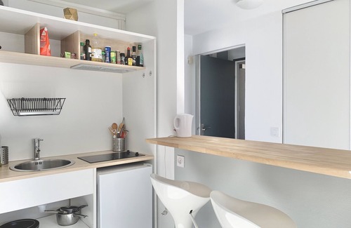 Quartier Hyper-Centre Apartment | Pet-Friendly Terrace with a View of the Bastille