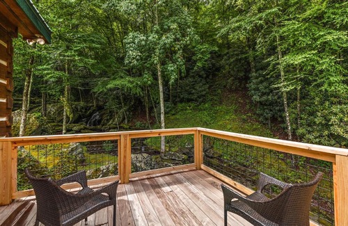 Banner Elk House | Relax at Eagle Ridge Falls: Hot Tub & Pet Friendly Amenities