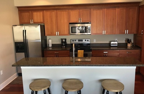 South Haven Condo | Eagle Street Retreat: Prime Location Near Beach & Dining