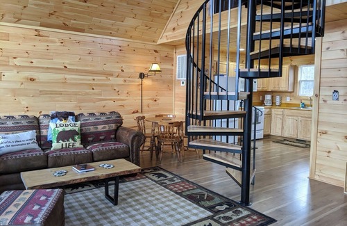 Luray Cabin | Cozy Eaglet Cabin with Spa near Shenandoah River