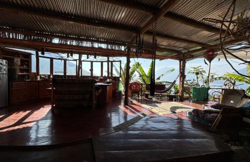 San Marcos La Laguna House | Family-Friendly Earthship Cabin with Lake View & Amenities