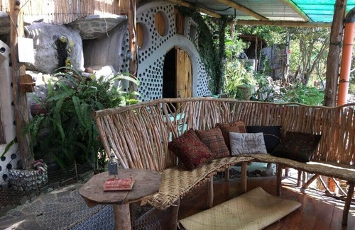 San Marcos La Laguna House | Unique Earthship Apartment with Outdoor Kitchen & Scenic Views