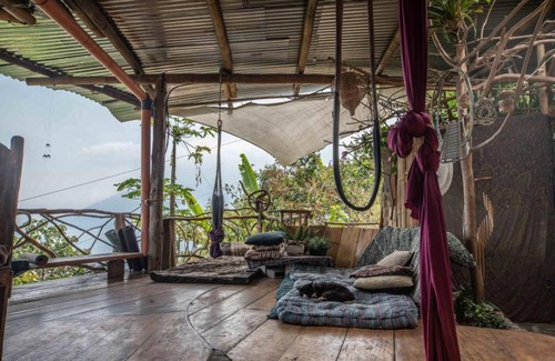 San Marcos La Laguna House | Unique Earthship Apartment with Outdoor Kitchen & Scenic Views