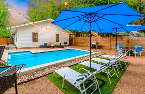 McKinley Heights House | Spunky Retreat in East Downtown with Heated Pool & Spa