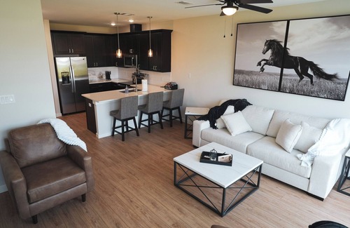 Stephenville House | “Ebony & Ivory” S’ville’s luxury townhome built 2025 with easy walk to Tarleton