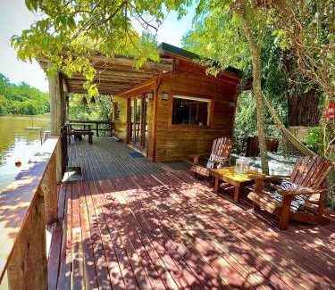 Partido de Tigre House | Eco Cabaña Río: Oceanfront Retreat with 10/10 Guest Rating