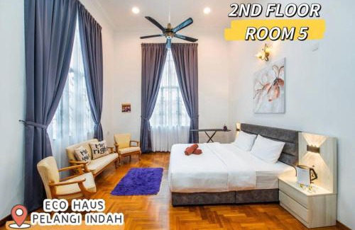 Ulu Tiram Villa | EcoHaus AeonTebrau: Family Fun with Pool & Entertainment