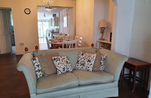 Weymouth House | Edwardian House Steps from Sandy Beach with Ocean View