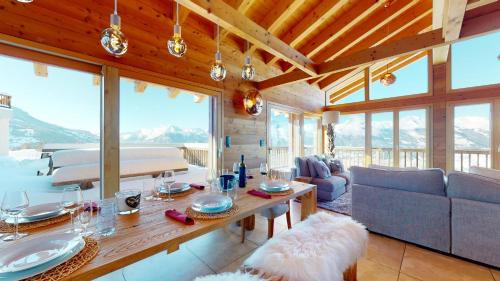 Veysonnaz Ski Chalet | Experience the Elegance of Egg SAUNA & Chalet for 16