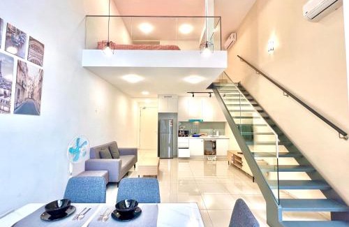Taman Mutiara Apartment | Stylish Eko Cheras Loft: Pool & Ocean Views Await You