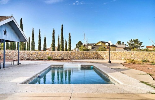 Biggs Field House | Relaxing El Paso Escape with Private Pool, Near Downtown