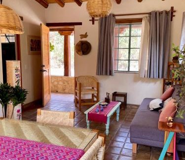 San Andres Huayapan House | Peaceful El Pocito Bungalow - Pet and Child Friendly Retreat