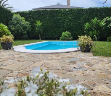 Malpica de Bergantinos House | Beachfront Chalet: Pet Friendly with Pool & 10/10 Rating
