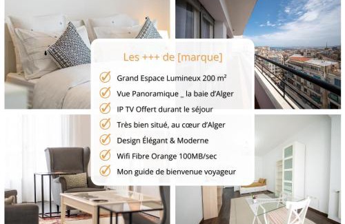 Algiers Apartment | Elegance in Télemly, View of Algiers Bay