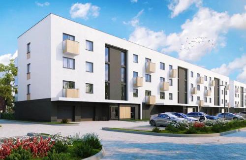 gmina Czernica Apartment | Chic 1-Bedroom Flat with Balcony Near Wrocław, Rated 9.2