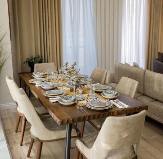 Dushanbe Apartment | Elegant and Spacious 2 Bedroom Suite with Private 35sqm Terrace Next to Rudaki Park and City Center