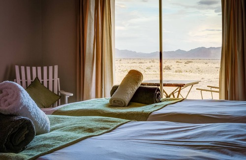 Sesriem Cabin | Elegant Desert Lodge: Family-Friendly Oasis with Pool & Dining