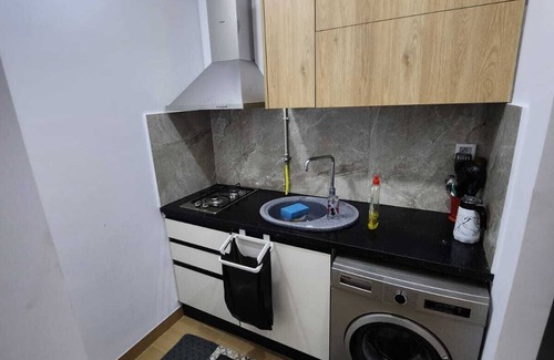 Raoued Apartment | Elegant furnished S1 apartment with AC and security in Ariana - Tunis