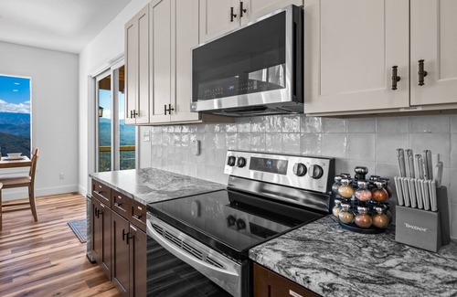 Sevierville Cabin | Impressive Mountain Pool Home with Spa and Hot Tub