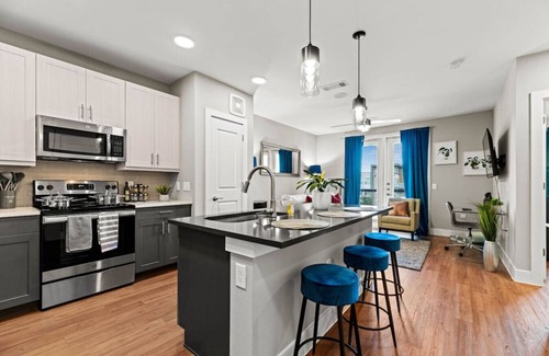 Fort Worth Apartment | Elegant King Bed Apt w/Pool + Gym + Free Parking