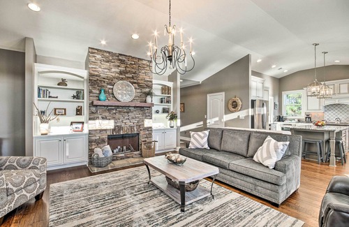 Cross Hill House | Elegant Lakefront Retreat with Dock and Breathtaking Views