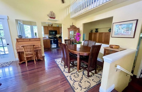 Kilauea House | Secluded Beach Estate with Ocean Views in Moloaa Bay, HI