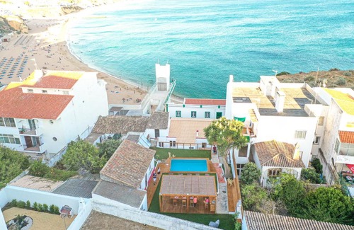 Peneco Beach Villa | Elevator's Beach House: Oceanfront Retreat with Pool