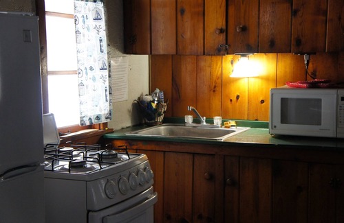 Grawn Cabin | Relaxing Ellis Lake Resort Elm Log Cabin with Spa & Hot Tub
